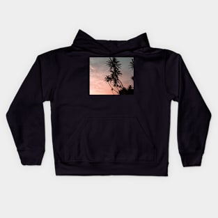 Sunset palmtrees Kids Hoodie